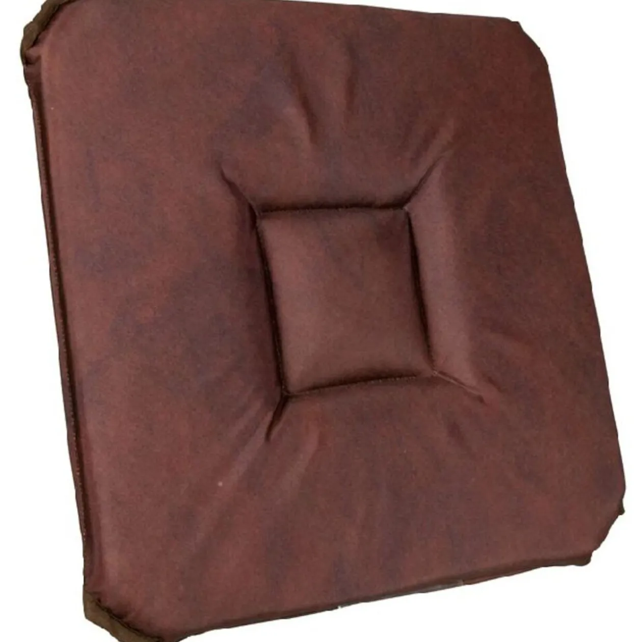 Coussin de chaise carré chocolat marbré