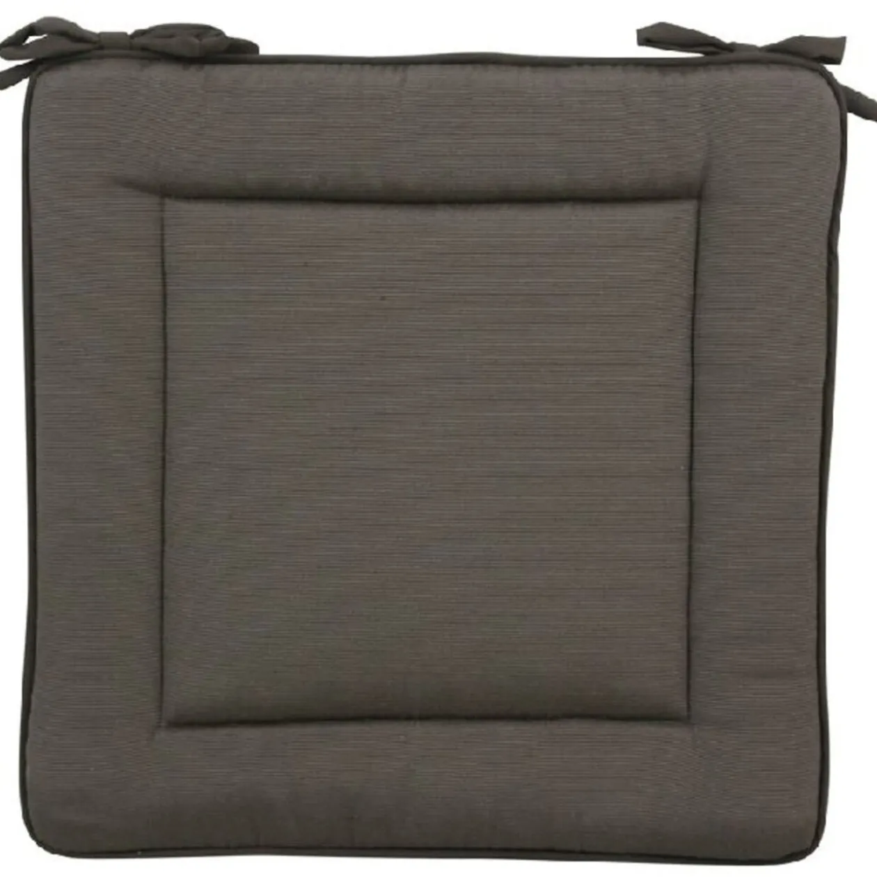 Coussin de chaise carré uni chocolat