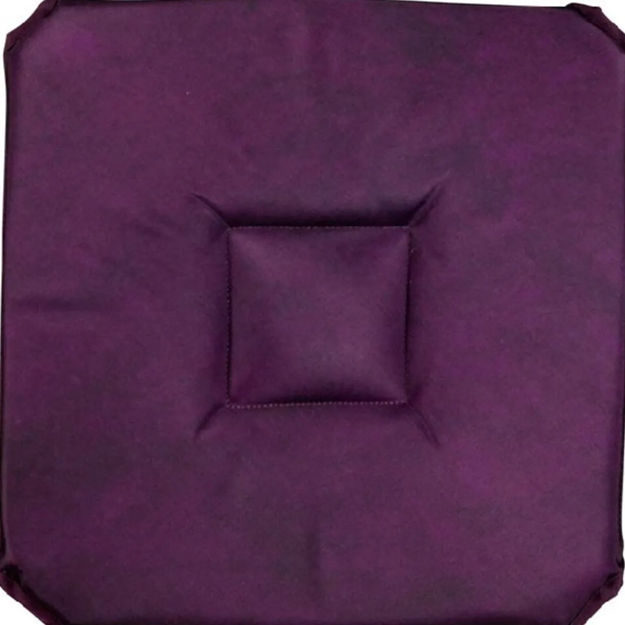 Coussin de chaise carré violet marbré