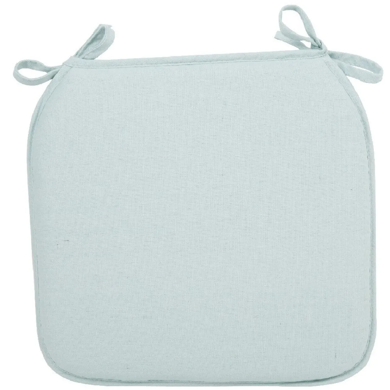Coussin de chaise carrée vert d'eau unie