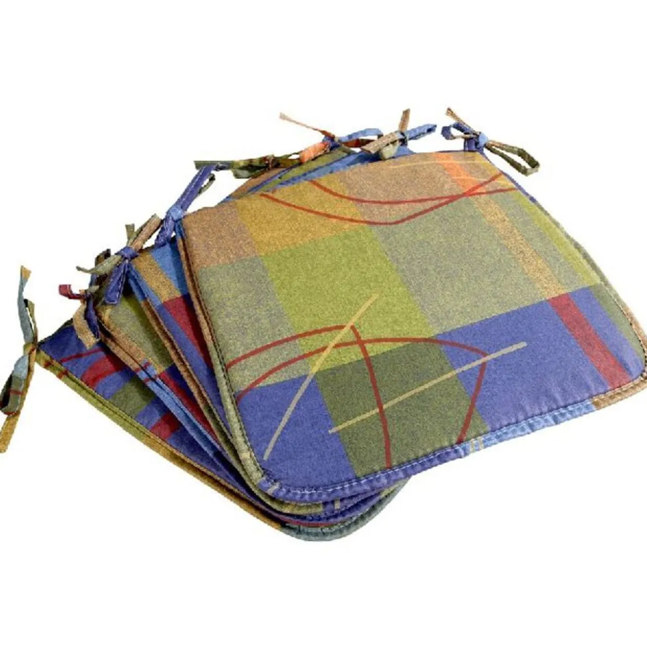 Coussin de chaise imprimé x4