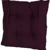 Coussin de chaise matelassé prune