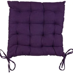 Coussin de chaise matelassé violet
