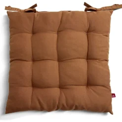 Coussin de chaise noir 40x40cm à nouettes