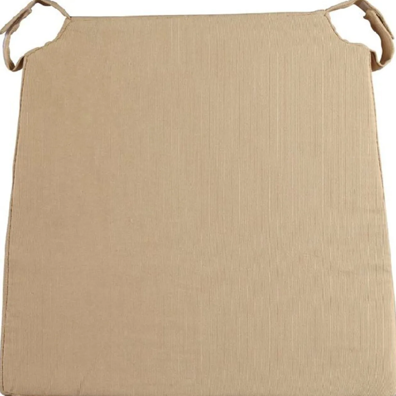 Coussin de chaise uni beige