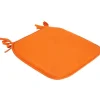 Coussin de chaise uni orange