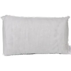 Coussin de rembourrage rectangulaire polyester blanc 50x30 cm