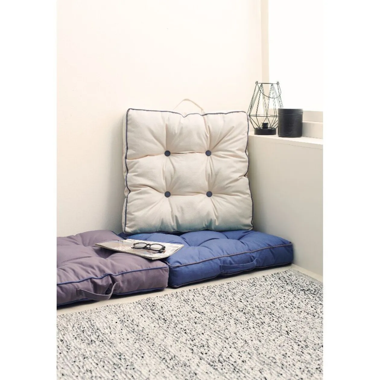 Coussin de sol 4 boutons