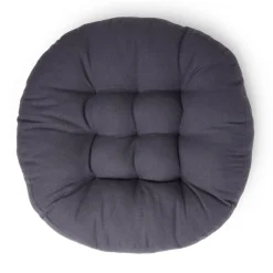 Coussin de sol Ø45cm gris anthracite