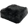 Coussin de sol shaggy 40x40 cm