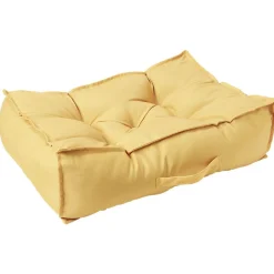Coussin de sol uni jaune ou gris 60x40 cm