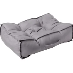 Coussin de sol uni jaune ou gris 60x40 cm