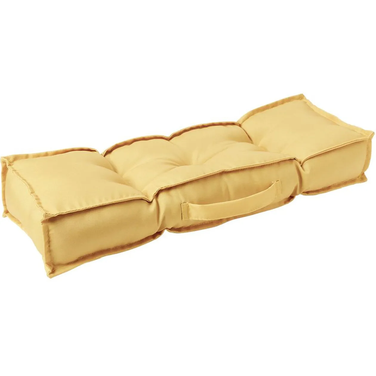 Coussin de sol uni jaune ou gris 58x20 cm