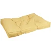 Coussin de sol uni jaune ou gris 120x80 cm