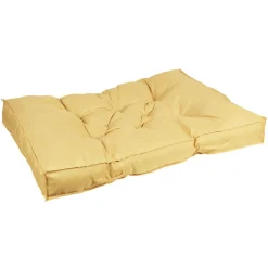Coussin de sol uni jaune ou gris 120x80 cm