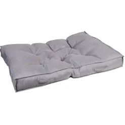 Coussin de sol uni jaune ou gris 120x80 cm