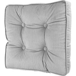 Coussin de sol velours uni avec bordure