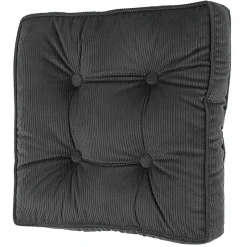 Coussin de sol velours uni avec bordure