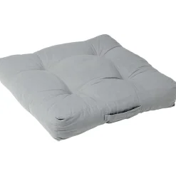Coussin de sol vert ou gris 100% coton L66xl66xH15cm