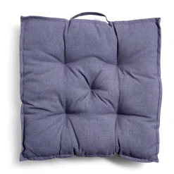 Coussin de sol 50x50xÉp8cm avec poignée gris