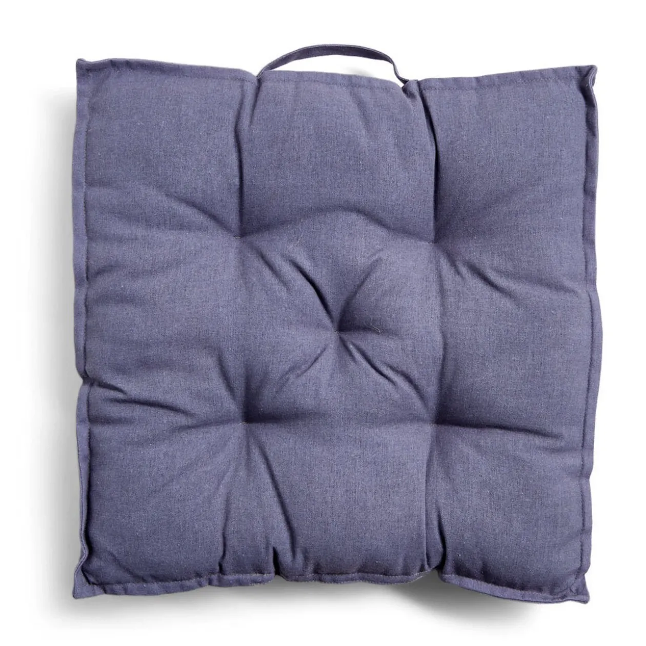 Coussin de sol 50x50xÉp8cm avec poignée gris