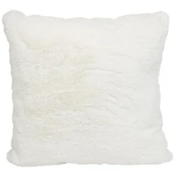 Coussin effet fourrure 2 coloris