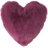 Coussin effet fourrure en forme de coeur 3 coloris