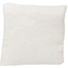 Coussin effet lin uni blanc
