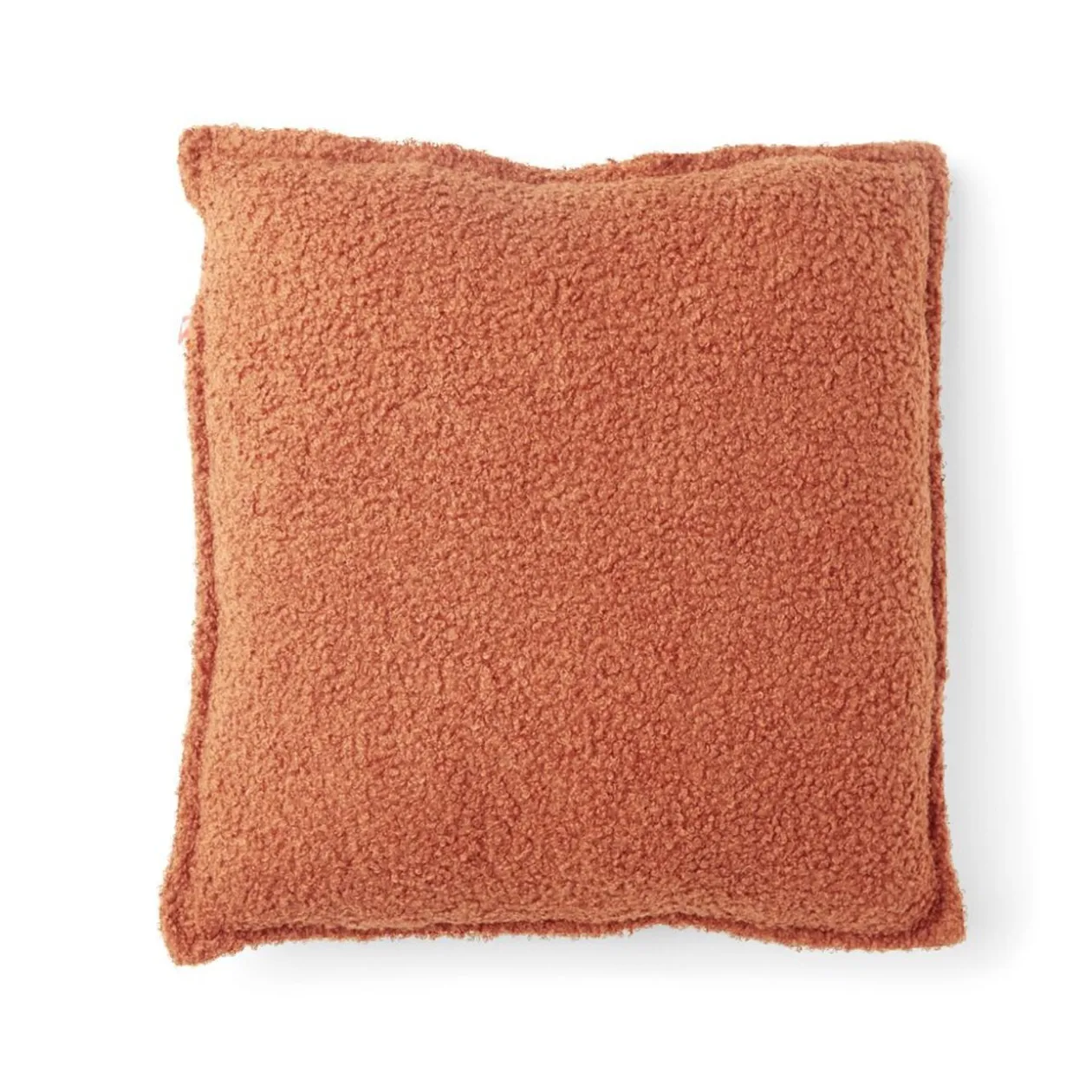 Coussin en tissu bouclette rouge 40x40 cm