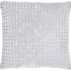 Coussin flanelle effet quadrillé 40x40 cm