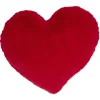 Coussin forme coeur rouge