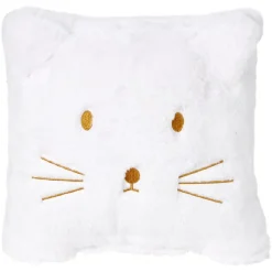 Coussin forme tête de chat 30x30cm