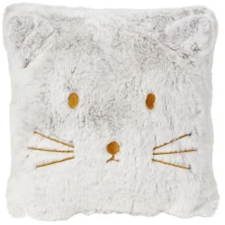 Coussin forme tête de chat 30x30cm