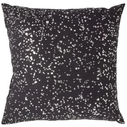 Coussin imprimé plumetis doré ou argenté