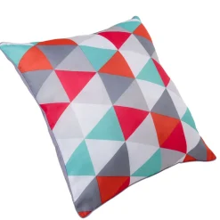 Coussin motif triangles colorés Nordicolor