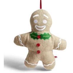 Coussin Noël bonhomme pain d'épices 35xH42cm