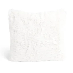 Coussin polaire beige 40x40cm