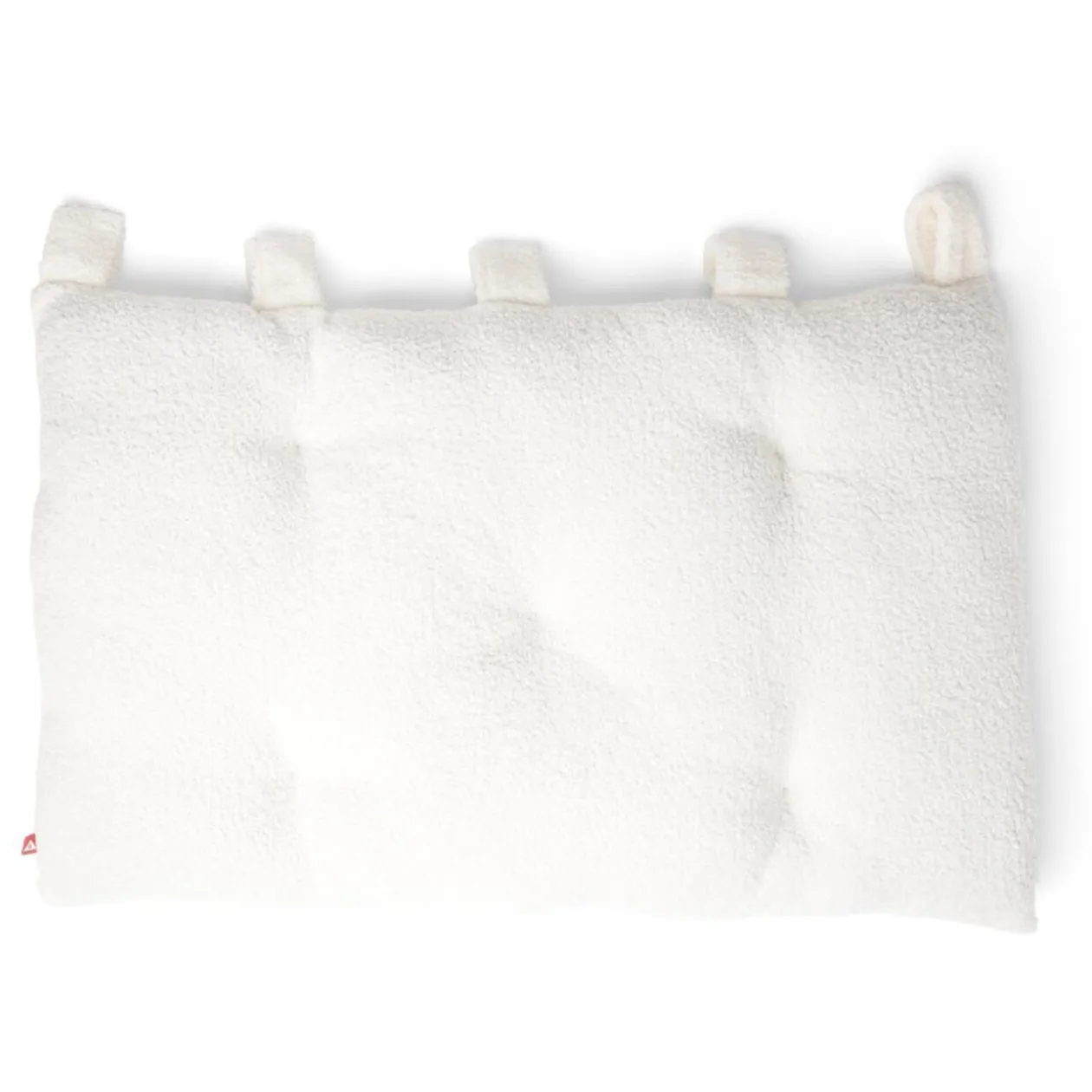 Coussin pour tête de lit en tissu bouclette blanc cassé 70x50 cm