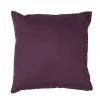 Coussin prune carré