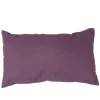Coussin prune rectangulaire