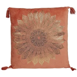 Coussin rectangle effet velour