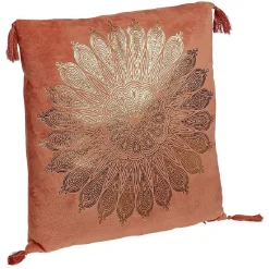 Coussin rectangle effet velour