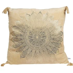 Coussin rectangle effet velour