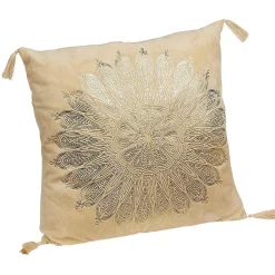 Coussin rectangle effet velour