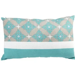 Coussin rectangulaire carreaux de ciment