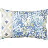 Coussin rectangulaire Elisa imprimé géométrique et floral multicolore