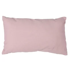 Coussin rectangulaire rose clair uni