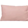 Coussin rectangulaire suedine vieux rose