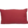 Coussin rectangulaire uni bordeaux