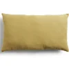 Coussin rectangulaire 50x30cm jaune ocre